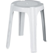 AyrStore Omnipazar SY-4640 Plastik Tabure Büyük Boy 4'lü Set