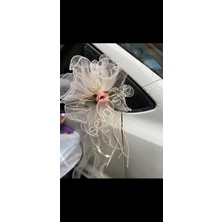 AyrStore Sevgi Süsleme 10 Adet Valiz Bohça Konvoy Süsü Krem Beyaz Kırık Beyaz
