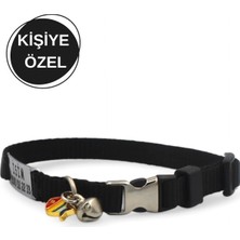 AyrStore Caramelos Isimli Kedi Tasması, Isimlikli Kedi Tasması, Kedi Künyesi, Sallanmayan Isimlik, Kedi