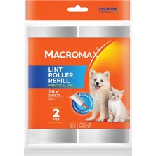AyrStore Macro Max Tüy Toplayıcı Yedek Rulo 2'li Paket (Toplam 112 Yaprak)