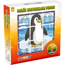 AyrStore Küpss Deniz Hayvanları 3D Puzzle - 9 Küp 6 Yapboz