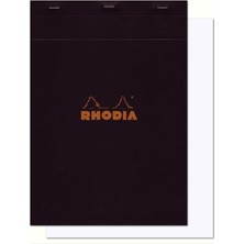 AyrStore Rhodia Çizgisiz Bloknot, Siyah, 210X297MM