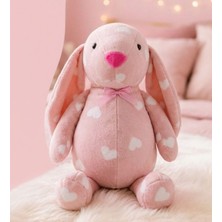 AyrStore Uyku Arkadaşım Uzun Kulak Bunny Peluş Tavşan 65 cm Açık Pembe