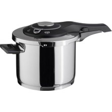 AyrStore Jumbo Procook Siyah Açık Gri Paslanmaz Çelik 6 Lt Düdüklü Tencere