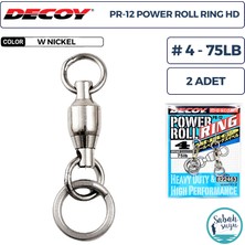 Decoy Pr-12 Powerroll Ring Halkalı Fırdöndü #4 75LB (2 Adet)