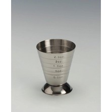 AyrStore Paslanmaz Çelik Kokteyl Ölçeği, 0,5 Oz ile 2,5 Oz Arası Ölçüm Çizgili, Bar Karıştırıcı