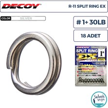 Decoy R-11 Split Ring Ex Halka #1+ 30LB (18 Adet)