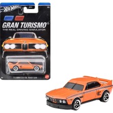 AyrStore Hot Wheels Film Arabaları Özel Seri GDG83-HWR61-HRV63 01/05 Gran Turismo 1973 Bmw 3.0 Csl Race Car