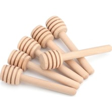 AyrStore Uyt Life 10'lu Paket 8 cm Mini Ahşap Bal Kaşığı - Hediyelik Bal Çubuğu, Nişan, Düğün, Nik
