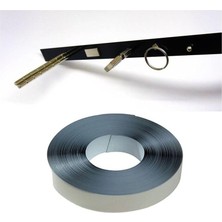 AyrStore Hdg 1 Metre Mıknatıs Tutan Yapışkanlı Metal Şerit Bant Siyah - 2 cm Genişlik