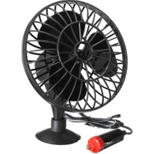 AyrStore Araç Içi Vantilatör 12V 5 Inch Vantuzlu Vakumlu