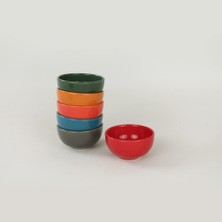 AyrStore Keramika Rainbow Bulut Çerezlik/sosluk 8 cm 6 Adet 113/617
