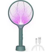 AyrStore Endbug Elektrikli Sinek Raketi, Şarj Edilebilir, 2'si 1 Arada Böcek Kovucu, Raket, Şarj Edilebili