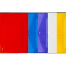 AyrStore Noki Çıtçıtlı Şeffaf Zarf Dosya A4 12'li Paket