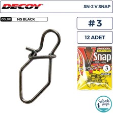 Decoy Sn-2 V Snap Klips #3 45LB (12 Adet)