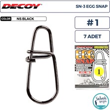 Decoy Sn-3 Egg Snap Klips #1 30LB (7 Adet)