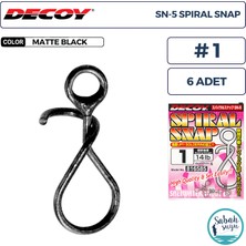 Decoy Sn-5 Spiral Snap Klips #1 14LB (6 Adet)