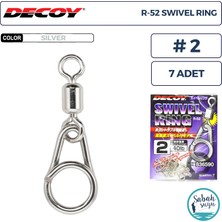 Decoy R-52 Swivel Ring Fırdöndülü Klips Silver #2 (40LB) (7 Adet)
