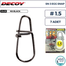 Decoy Sn-3 Egg Snap Klips #1.5 38LB (7 Adet)