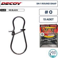 Decoy Sn-1 Round Snap Klips Bn #0 20LB (13 Adet)