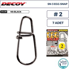 Decoy Sn-3 Egg Snap Klips #2 60LB (7 Adet)