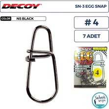 Decoy Sn-3 Egg Snap Klips #4 90LB (7 Adet)