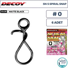 Decoy Sn-5 Spiral Snap Klips #0 10LB (6 Adet)