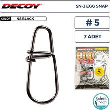 Decoy Sn-3 Egg Snap Klips #5 120LB (7 Adet)