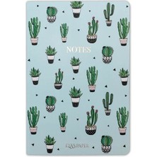 Fantastik Store Kaktüs Mavi Notebook - Defter
