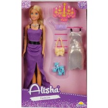DS LLC 3393 Sun-Rst-Sıs Minik Alisha Yedek Kıyafetli Bebek Set 29 cm - Sunman