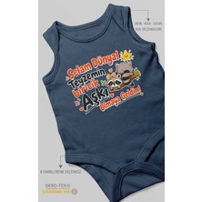 Morivo Kids Teyzeye Özel Sıfır Kollu Bebek Body %100 Pamuk