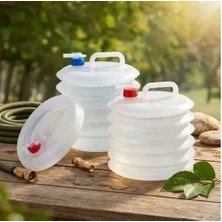 Mey İthalat Mey Ithalat® Musluklu Akordiyon Katlanır Su Bidonu 10 Litre