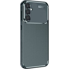 Gees Global   Samsung Galaxy A26 Kılıf Auto Focus Karbon Kapak - Koyu Yeşil