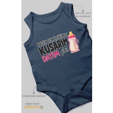 Morivo Kids Dayıya Özel Sıfır Kollu Bebek Zıbını %100 Pamuk