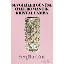 Herşey Trend Sevgililer Gününe Özel Romantik Kristal Gece Lambası Sevgiliye Hediye