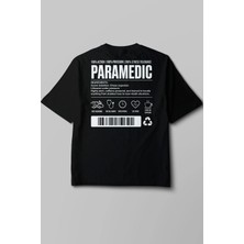 Pratik Medikal Paramedic - Oversize T-Shirt Siyah Unisex