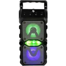 Taşınabilir Kablosuz Bluetooth Hoparlör Uzun Pil Ömrü LED Işıklı