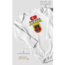 Morivo Kids Benim Babam Jandarma Uzun Kollu Bebek Body %100 Pamuk