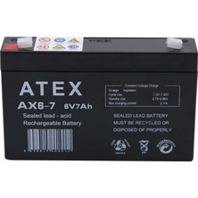 Nemere Atex Ax6-7 6V 7AH Akü