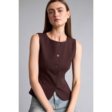 DeFacto Fitted Kayık Yaka Yelek I3401AX26AU