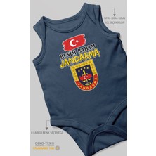 Morivo Kids Benim Babam Jandarma Sıfır Kol Bebek Zıbını %100 Pamuk