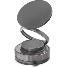 Nemere Magsafe Uyumlu Manyetik Vantuzlu 360° Döner Araç Içi Telefon Tutucu Metal - Siyah HDX8027