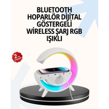 Herşey Trend 15W Hızlı Şarj Destekli LED Atmosfer Işığı ve Alarm Fonksiyonlu Lamba