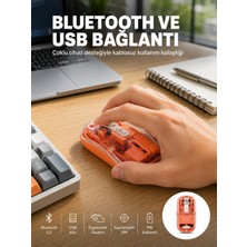 Motto Ticaret Mey Ithalat® Kablosuz Bluetooth Mouse Şık ve Sessiz Ofis Tasarımı Yeni Nesil