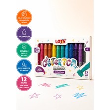 Let's Glitterpop Metalik Jel Mum Boya 12 Renk