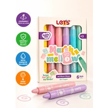 Let's Marshmallow Pastel Jel Mum Boya 6 Renk