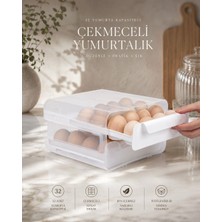 Okyanus Home 32 Bölmeli İki Katlı Çekmeceli Pratik Yumurtalık Düzenleyici