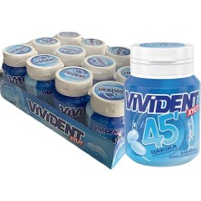 Vivident Xylit 45 Dakika Nane Aromalı Şekersiz Şişeli Sakız 12 Adetli  67 G.