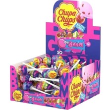 Chupa Chups Big Babol Dolgulu Lolipop Şekerleme 600 gr Karışık Aroma 50 Adetli Kağıt Çubuklu