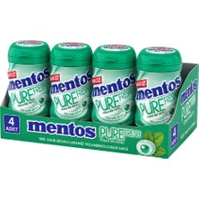 Mentos Pure Fresh Yeşil Nane Aromalı Şekersiz Sakız 4 x 60 gr